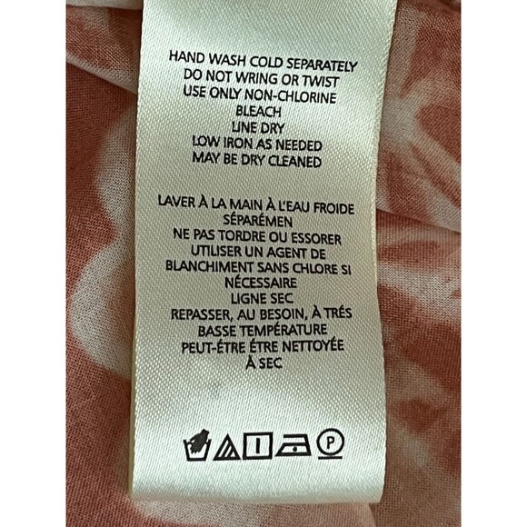 Anthropologie Pilcro Button Down Shirt Top Small Paisley Lightweight Moroccan - Picture 6 of 8